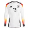 Goedkope Duitsland Muller 13 Thuisshirt EK 2024 Lange Mouw